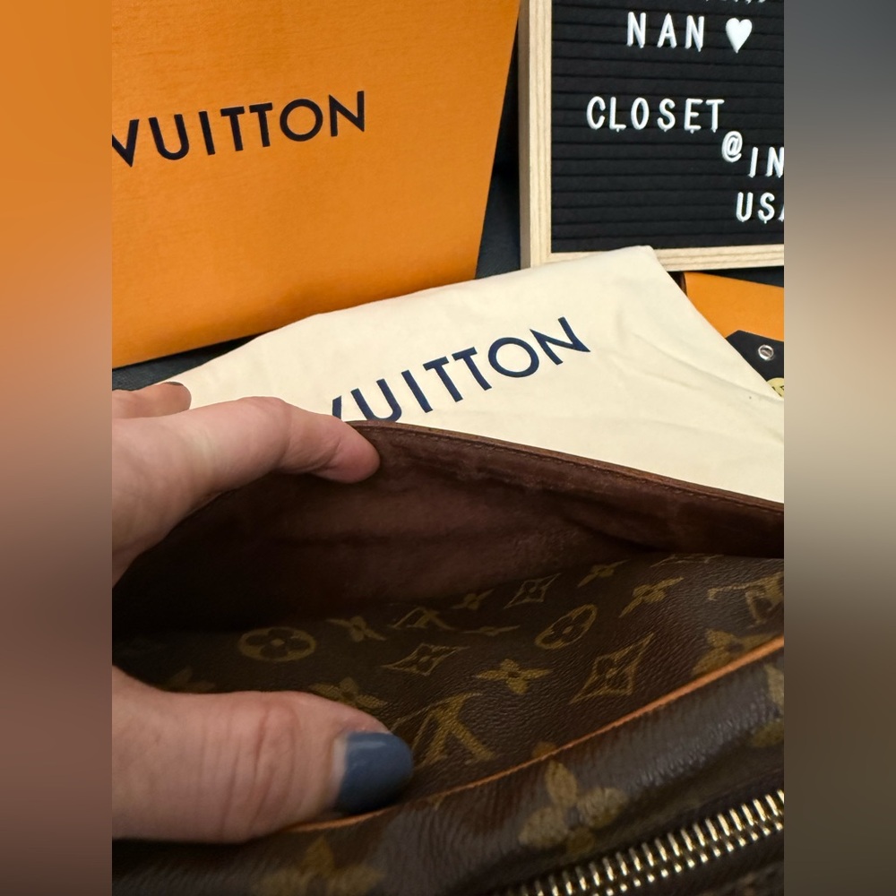 Louis Vuitton Monogram Crossbody Bag in Brown and Tan - Picture 15 of 16